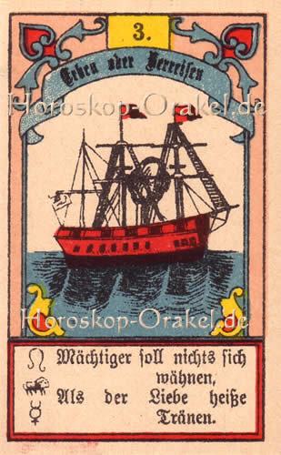 Gustav Kühn Wahrsagekarten das Schiff