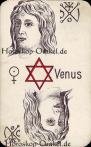 Die Venus Pentagramm, astrologische Medium Karten Horoskop